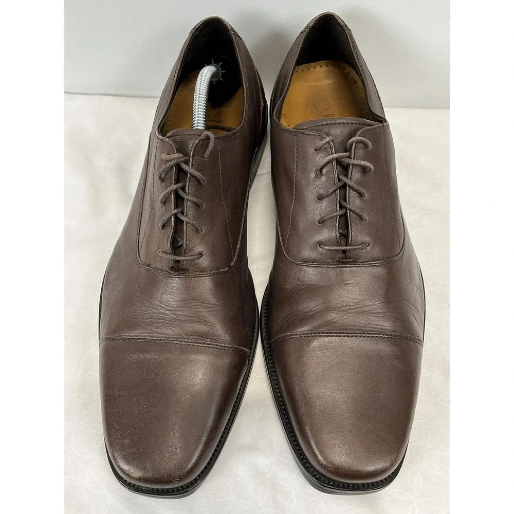 Cole Haan Oxford Cap Toe Shoes Sz 13 M GUC Brown Men's Leather